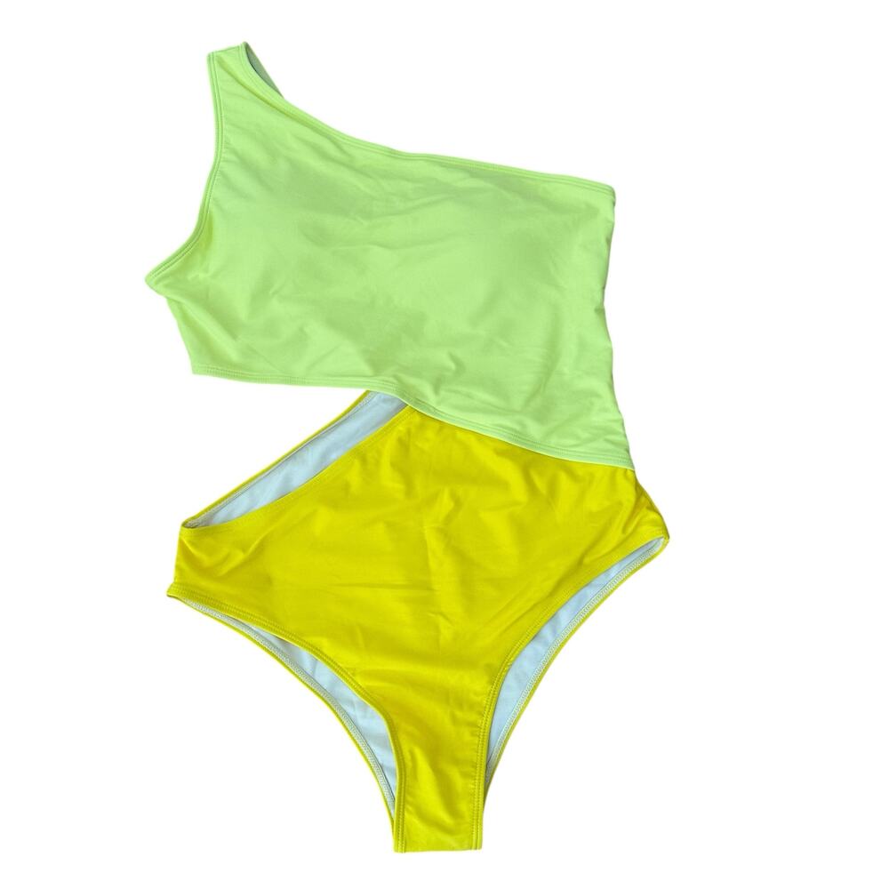 Women's Multicolor One Shoulder Swimsuit - Size XL - NWOT